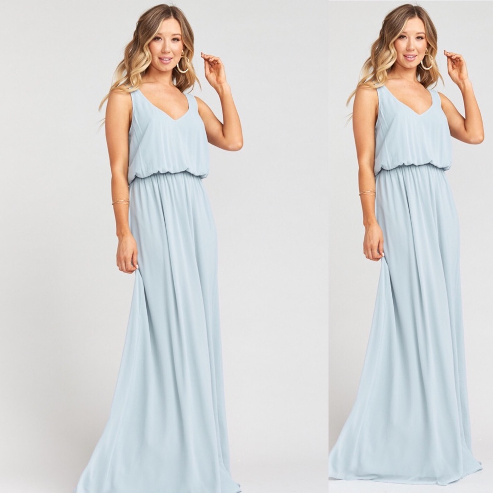 Show Me Your Mumu Kendall Steel Blue Dress